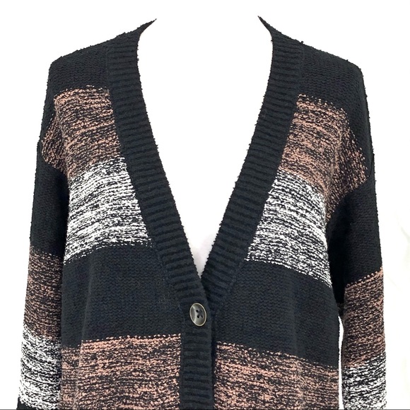 Free People Black Southport Oversized Beach Cardi - Picture 4 of 10